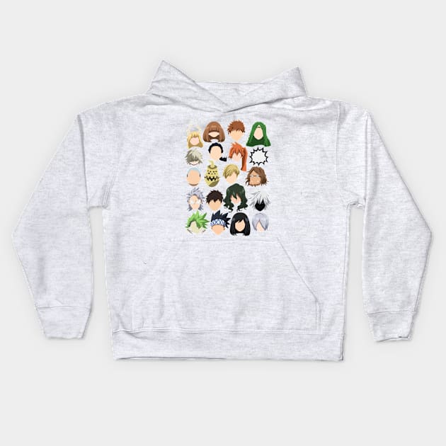 Class 1-B Kids Hoodie by MrDarthGaber